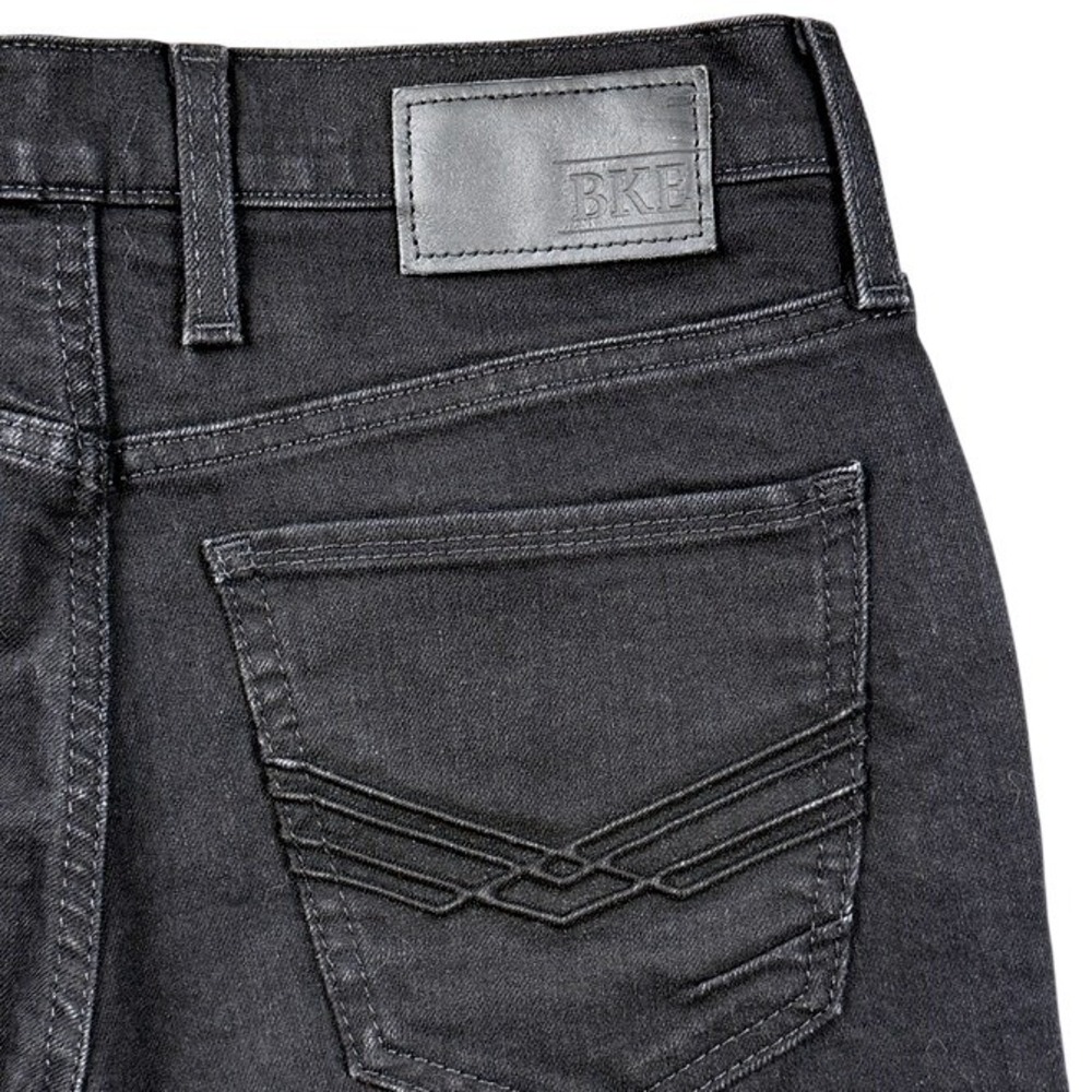 BKE Jake Casual Black Denim Straight Leg Jeans Mens Size 30L